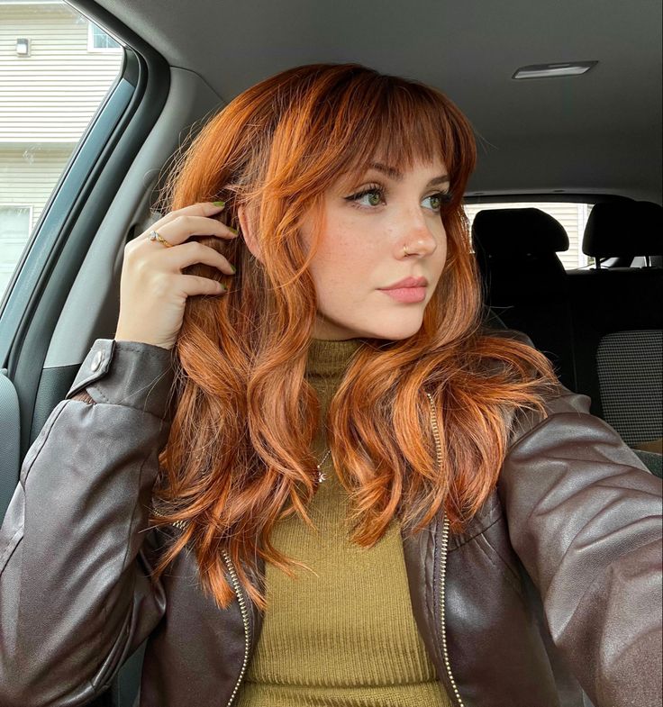 Stevie Nicks Haircut, Ouji Style, Red Hair Aesthetic, Cheveux Oranges, Style Wig, Ginger Hair Color, Haircut Inspo, Hair Color Auburn, Orange Ombre