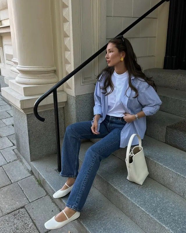 Soft Feminine Outfits, Dinner Outfit Casual, Ballet Flats Outfit, Latina Outfits, Flats Outfit, Dinner Outfits, Fashion People, Looks Chic, Feminine Outfit