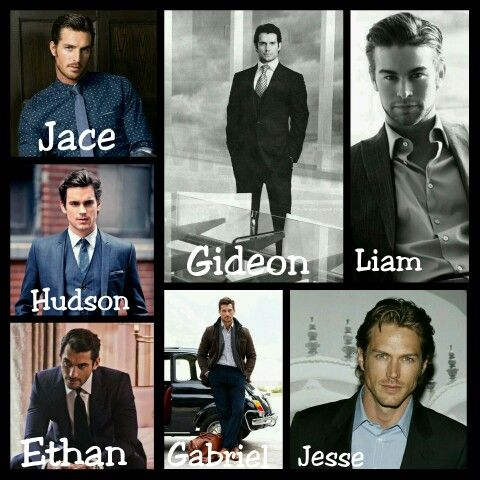 many different pictures of men in suits and ties with names for each man's name