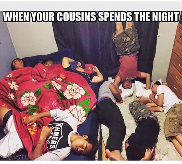 When your cousins spend the night Cousins Funny, Cousin Quotes, Mexican Memes, Filipino Memes, Clean Memes, Christian Memes, Memes Humor, Life Memes, Funny Facts