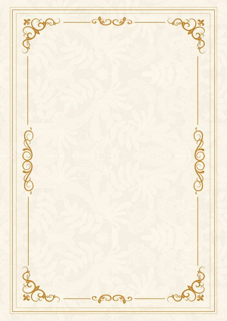 an ornate gold frame on a beige background with swirls and scrolls in the corners