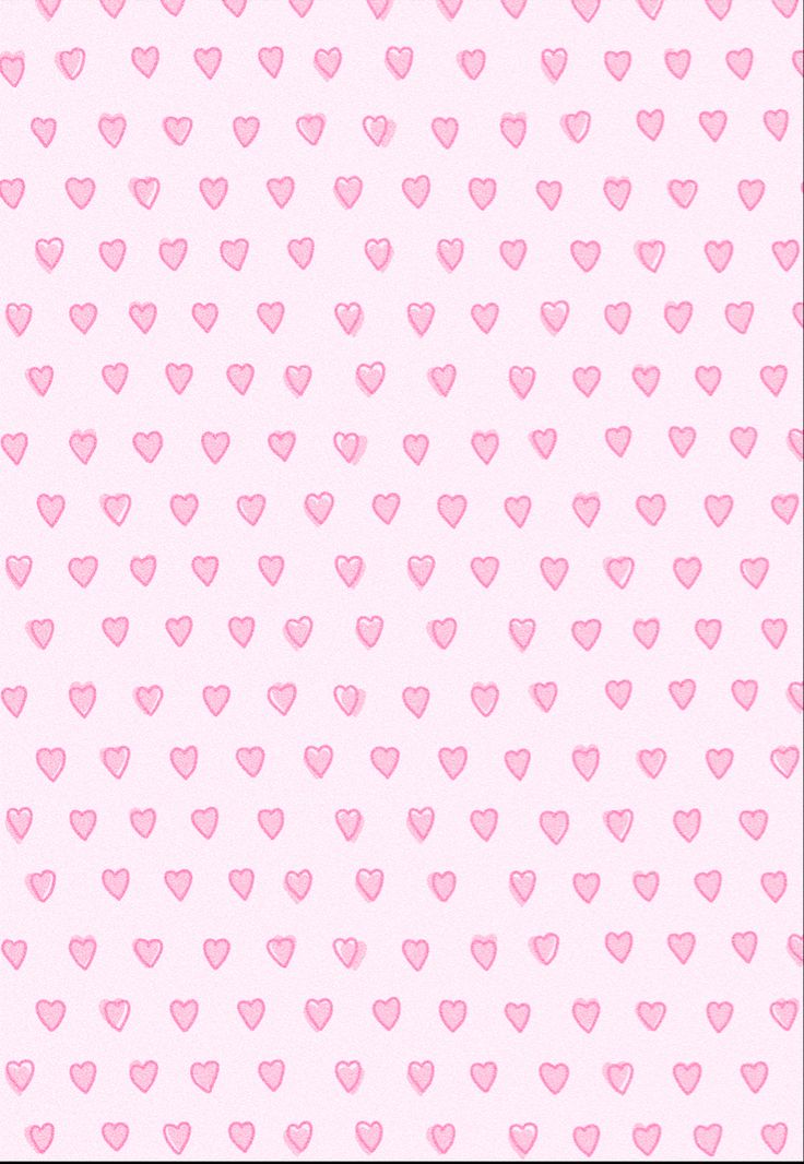 pink hearts are arranged on a white background