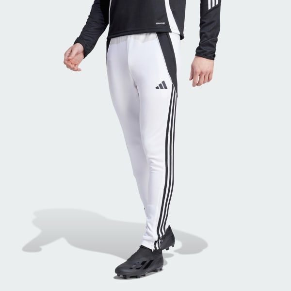 adidas Men's Soccer Tiro 24 Training Pants - White | Free Shipping with adiClub | adidas US Soccer Pants, Adidas Models, Track Pants Mens, Track Suits, Mens Soccer, Adidas Shop, Training Pants, Soccer Training, Pants White