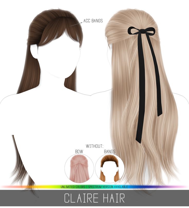 an image of a woman's long hair with different types of braids and clips