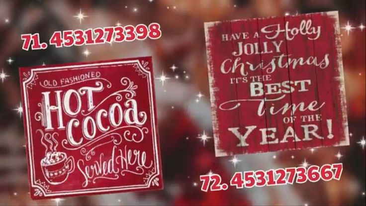 two christmas signs with the words hot cocoa on them and an image of a santa clause