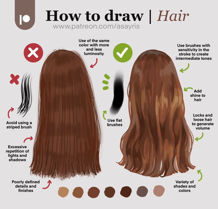 how to draw hair in adobe