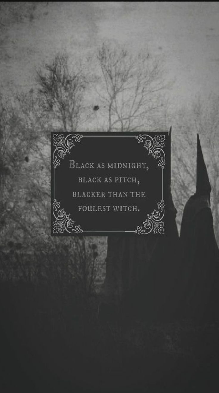 a sign that says black is midnight's black as pitch, bleak than the toilet witch