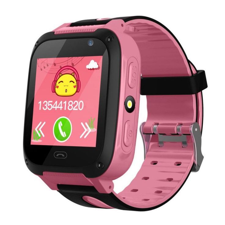 Anti-lost Kids Safe GPS Tracker SOS Call GSM Smart Watch Phone for Android IOS Pink Camera Watch, Phone Watch, Waterproof Baby, Childrens Watches, Remote Camera, Waterproof Phone, Smart Watches, Smart Kids, Waterproof Watch