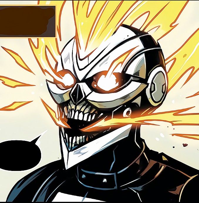 an image of a cartoon character with headphones and fire coming out of his mouth