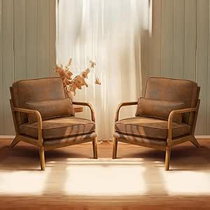 two chairs facing each other in front of a window