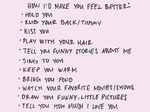 a handwritten note with the words'how do i make you feel better? '