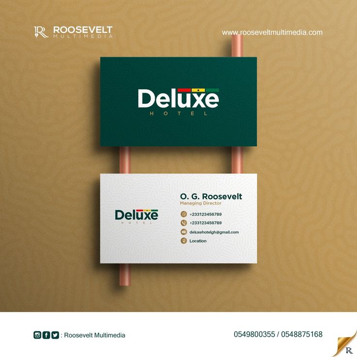 a business card with the name deluxe and q c rosevelt on it