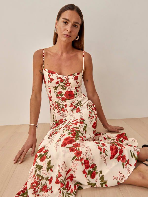 Summer Wedding Outfits, Reformation Dress, Wedding Guest Outfit Summer, Dress Spaghetti, Floral Fashion, Floral Dress Summer, Floral Dresses, Guest Outfit, Mode Inspiration