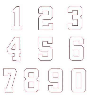 the numbers are shown in three different styles