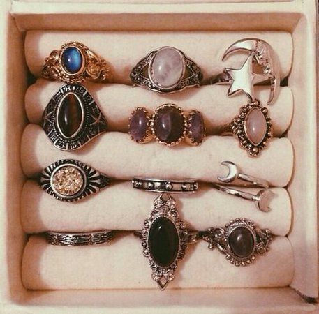 Phoebe Buffay Outfit | ShopLook Boho Styl, Indie Jewelry, Estilo Hippie, Dope Jewelry, Funky Jewelry, Dream Ring, Gothic Jewelry, Jewelry Inspo, Ring Collections