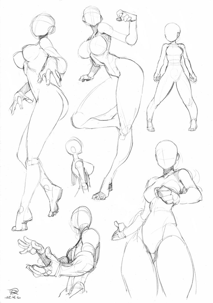 some sketches of different poses and body shapes for the character in spider - man 3