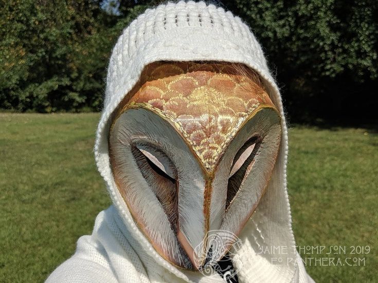 Barn Owl Mask, Mask Character Design, Mask Character, Low Poly Mask, Cardboard Animals, Cardboard Mask, Owl Mask, Mask Drawing, Order Of Operations