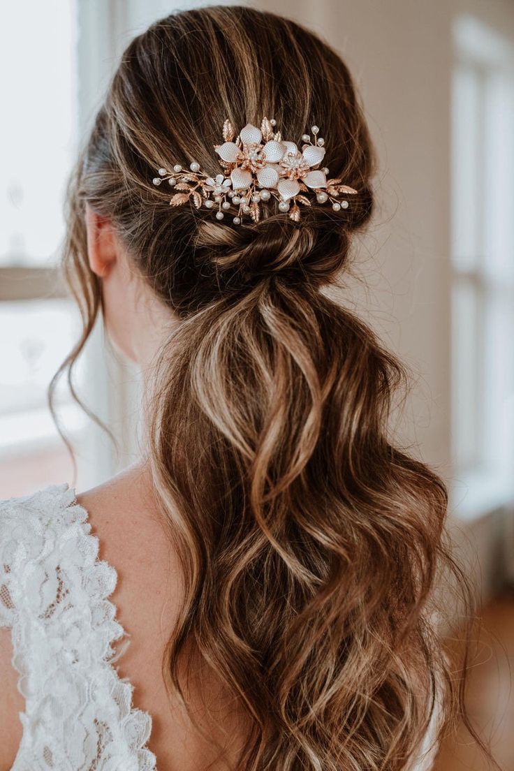 HAIR COMBS – LUNA+ STONE Gold Hairpiece, Bridal Hairpieces, Boho Bridal Headpiece, Pearl Wedding Hair, Pearl Bridal Headpiece, Bridal Hair Combs Pearl, Formal Hairstyles For Long Hair, Boho Headpiece, Gold Hair Comb