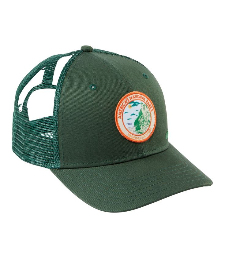 Adults' L.L.Bean Trucker Hat | Baseball Caps & Visors at L.L.Bean Casual Outdoor Trucker Hat With Embroidered Patch, Green Trucker Hat For Outdoor Activities, Green Trucker Hat For Outdoor, Cotton Trucker Hat For Outdoor Activities, Cotton Trucker Hat For Camping, Cotton Snapback Trucker Hat For Outdoor Activities, Green 5-panel Trucker Hat For Outdoor Activities, Outdoor Trucker Hat With Embroidered Patch, Outdoor Trucker Hat With Embroidered Patch And Curved Bill