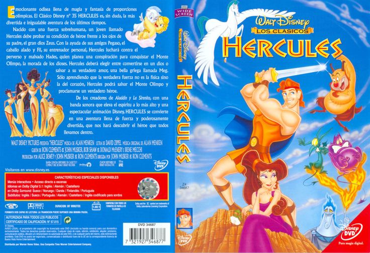 the dvd cover for disney's hercules