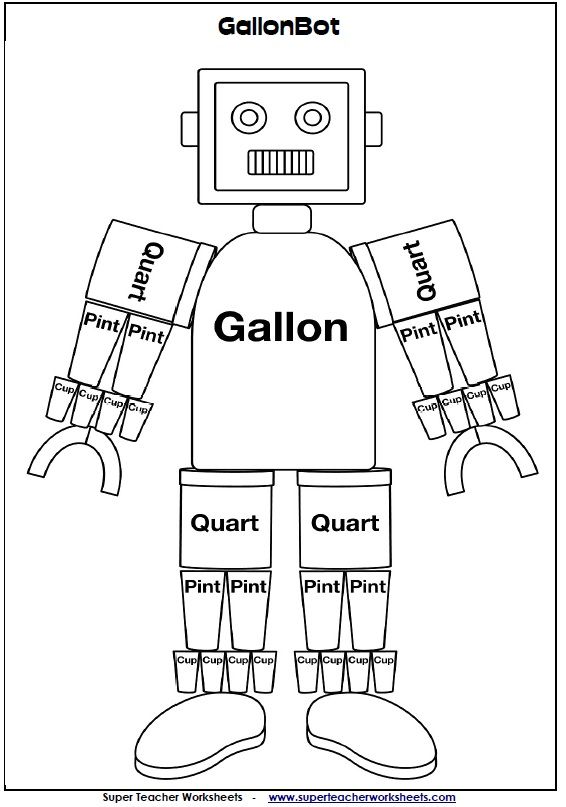 Use Mr. Gallon in your classroom to help your students learn about gallons, quarts, pints, and cups!  link:  http://www.superteacherworksheets.com/pz-gallon-man.html Gallon Man, Tutoring Ideas, Math Night, Math Measurement, Super Teacher, Math Vocabulary, Third Grade Math, Teacher Worksheets, Homeschool Math