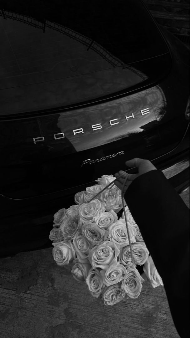 porsche , flowers , porsche aesthetic , car wallpaper , car , porsche panamera , black and white , black and white aesthetic , black and white wallpaper , black car , flowers aesthetic , bouquet , photography Black Porsche, Dark Feminine Aesthetic, Gray Aesthetic, Classy Aesthetic, Luxury Aesthetic, Black And White Wallpaper, Porsche Panamera, Black And White Aesthetic, Black Aesthetic Wallpaper