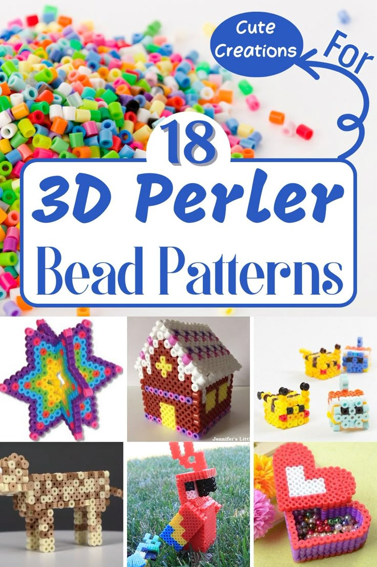 Free Pearler Bead Patterns, 3d Fuse Beads Ideas, 3d Perler Bead Template, How To Make 3d Perler Beads, Perler Bead 3d Figures, Melty Bead Patterns 3d, Simple 3d Perler Bead Patterns, 3d Perler Bead Patterns Tutorials Easy, Peeler Bead Ideas Christmas