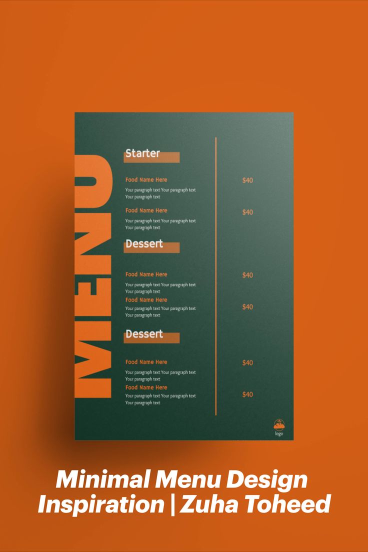 Minimalist Menu Design Inspiration | Zuha Toheed Minimal Menu Design, Menu Poster Design, Poster Design Social Media, Menu Design Layout, Menu Sushi, Menu Poster, Menu Design Inspiration, Cafe Menu Design, Menu Card Design