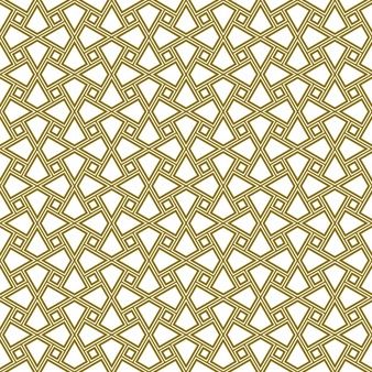 an abstract geometric pattern in gold and white