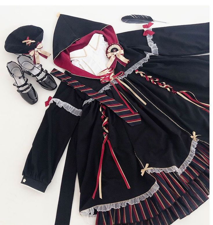 Unit (cm)

 S.
 Length 88 Shoulder Width 37 Chest 88
 M.
 Length 96 Shoulder Width 38 Chest 96
 L.
 Length 102 Shoulder Width 39 Chest 105 Dresses Cosplay, Dress With Hat, Womens Cosplay, Dress Name, Op Dress, Womens Vintage Dresses, Gothic Dress, Dress Hats, Lolita Dress