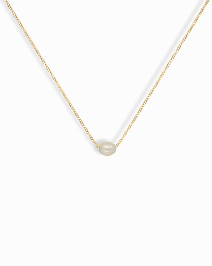 Felicity Pearl Pendant Necklace - Mod + Jo Everyday Pearl Necklace With Delicate Chain, Everyday Chain Necklace With Pearl Pendant, Classic Pearl Necklace With Delicate Chain, Everyday Chic Pearl Pendant Chain Necklace, Dainty Pearl White Chain Necklace With Adjustable Chain, Chic Everyday Pearl Pendant Chain Necklace, Chic Chain Necklace With Pearl Pendant, Dainty Pearl Necklace For Everyday, Feminine Pearl Necklace With Delicate Chain