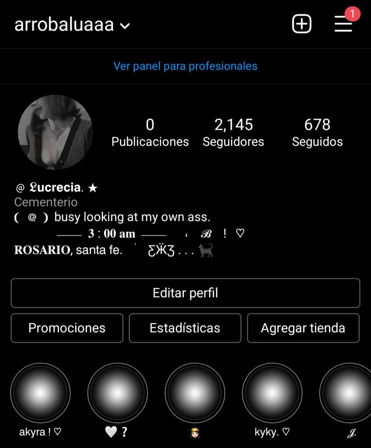 an image of a person's profile on the phone