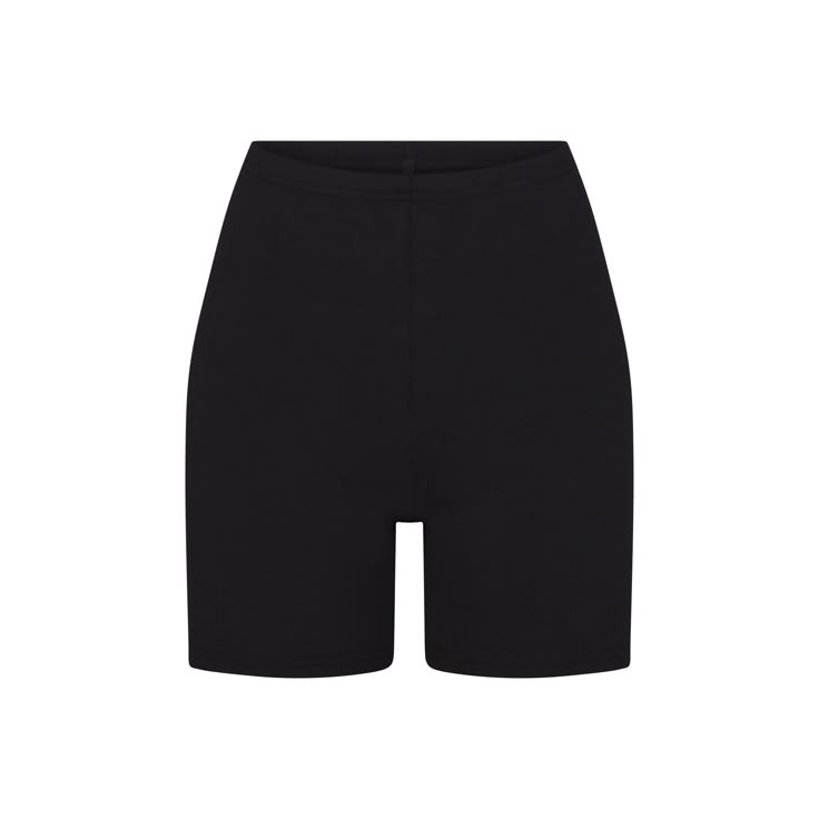 the black shorts are made from organic cotton