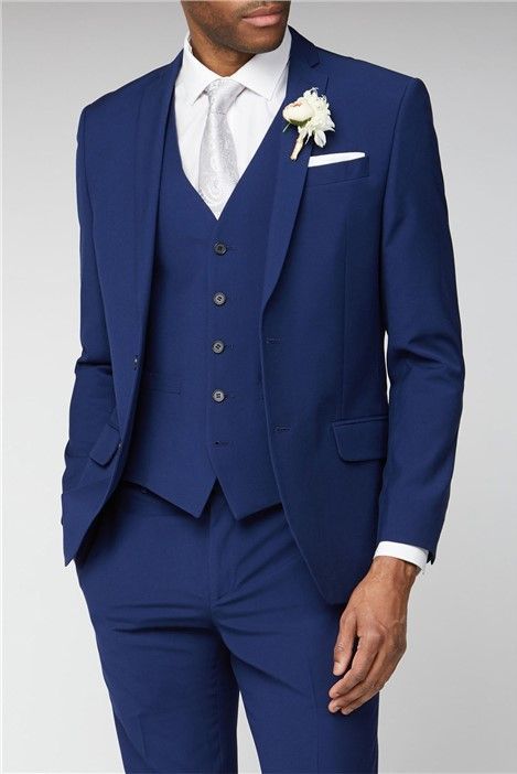 Navy Blue Tuxedo Wedding, Wedding 3 Piece Suit, Navy Blue Suit Wedding, Navy Slim Fit Suit, Blue Groomsmen Suits, Vest And Trousers, Blue Slim Fit Suit, Blue Groom, Blue Groomsmen