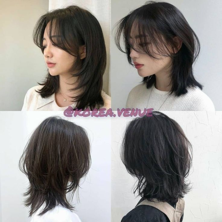 Wolf Haircut Short Straight, Mullet X Wolfcut Haircut, Short Hair With A Lot Of Layers, Asian Wolf Cut Short, Wolf Cut Inspo Medium, Wolf Cut Hair Short Mullet Style, Shoulder Length Mullet Shag, Short Haircuts Asian, Mullet Hairstyle Straight Hair