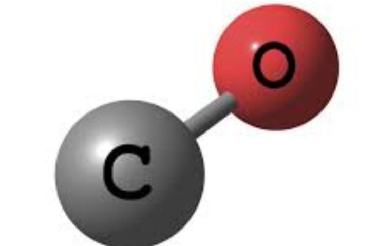 the chemical symbol for c is shown in red and grey balls with black letters on them