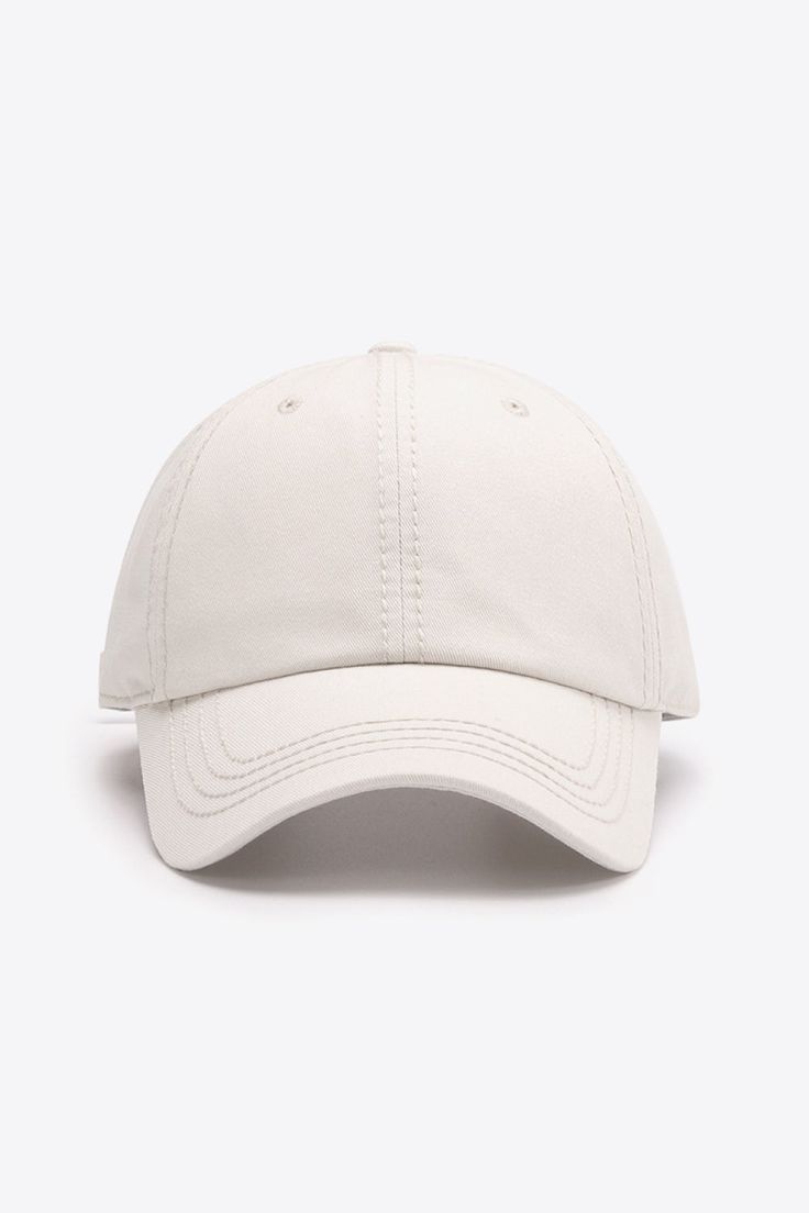 a white baseball cap on a white background