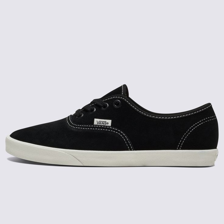 The Original Heritage Shoe with a Low-Profile BuildThe Authentic Lowpro returns with elevated suede uppers and an all-black colorway that brings a sleek look to this slimmed-down silhouette. Finished with iconic rubber waffle outsoles and the recognizable aesthetic of our original Authentic, the Authentic Lowpro Suede is a timeless take on a perennial classic. Whether you call it a Lowpro, Low Pro, Low-Pro, Lo pro, or Lo-pro, it all refers to the same slimmed-down classic style you love. Heritag Vans Authentic, How To Slim Down, Sleek Look, You Call, Suede Shoes, Shoes Black, Low Profile, All Black, Black Shoes