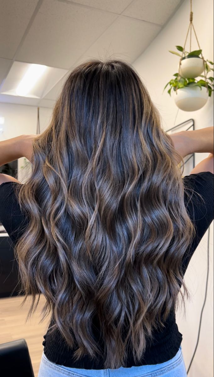 Dimensional Brunette Balayage, Barbie Hairstyles, Dark Brown Hair Balayage, Brown Hair Inspiration, Dimensional Brunette, Black Hair Balayage, Dark Brunette Hair, Brown Hair Looks, Brown Hair Inspo