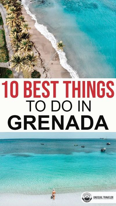 the beach with text overlay that reads 10 best things to do in grenada