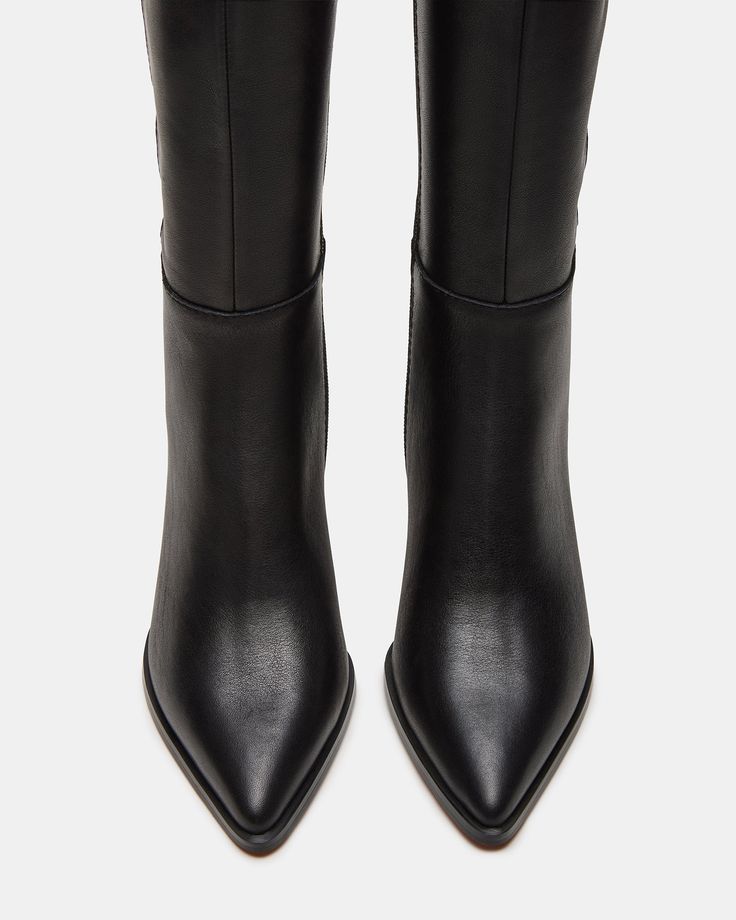 Elevate your style with LUCID - a sleek, knee-high boot featuring a trendy kitten heel and a pointed toe for a sophisticated touch. Perfect for pairing with any outfit, this boot will add a touch of elegance to your wardrobe. 2.25 inch heel height Size 6 measurements: 14.5 inch shaft circumference, 15.25 inch shaft height Size 8 measurements: 15.25 inch shaft circumference, 16.25 inch shaft height Size 10 measurements: 16 inch shaft circumference, 17.25 inch shaft height Leather upper material T Platform Slip Ons, Kitten Heel Boots, Summer Wardrobe Staples, Heel Boot, Slides Women, Kitten Heel, Bridal Shoes, Fun Bags, Knee High Boots