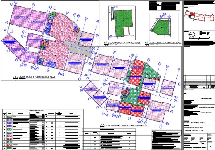 an architectural plan showing the various areas in which there are different types of building materials