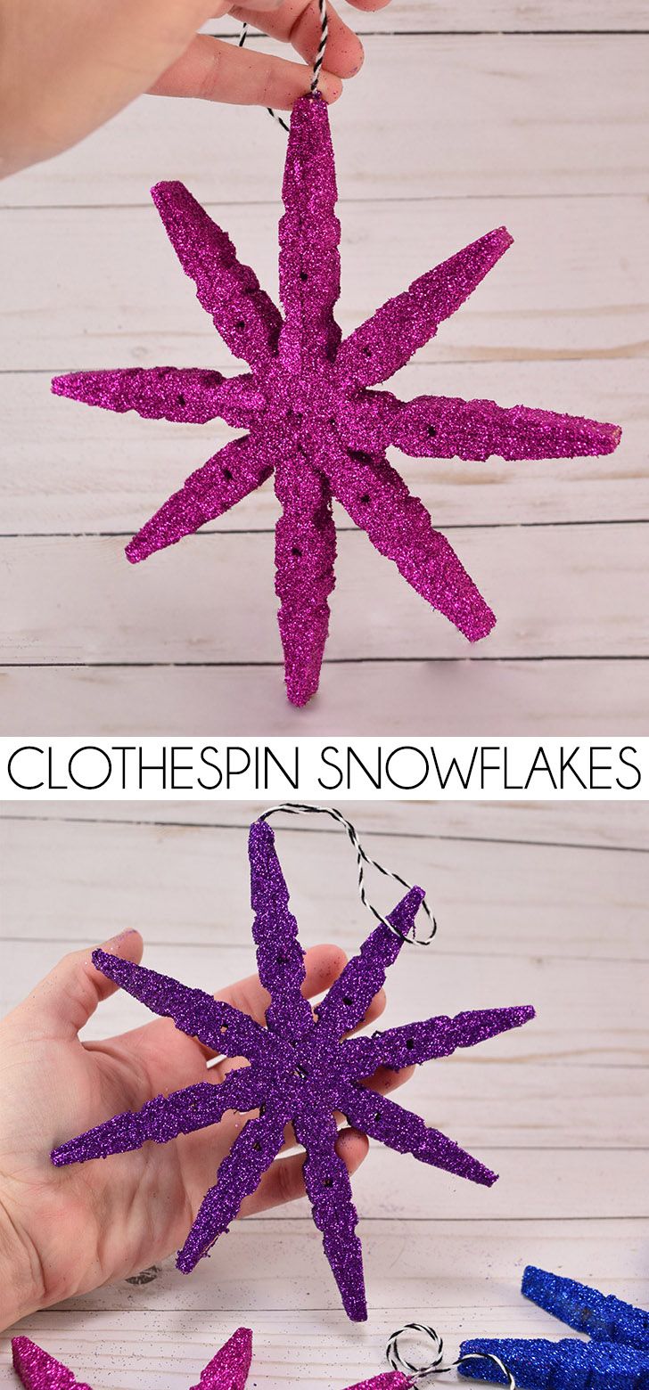 someone is making a snowflake out of purple glitter