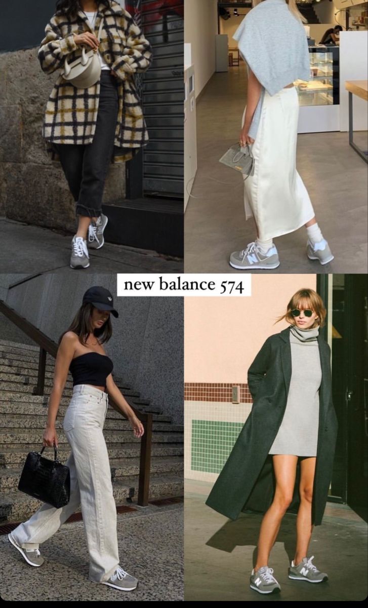 Styling New Balance 574 Sneakers Outfits, New Balance 574 Outfit Women Summer, Black New Balance 574 Outfit, Spring23 Fashion, Comfy New York Outfit, Outfits With New Balance Shoes 574, How To Style New Balance 574, Gray Sneaker Outfits Women, New Balance Outfit 574