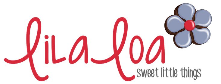 the logo for filafog sweet little things, with a flower on it