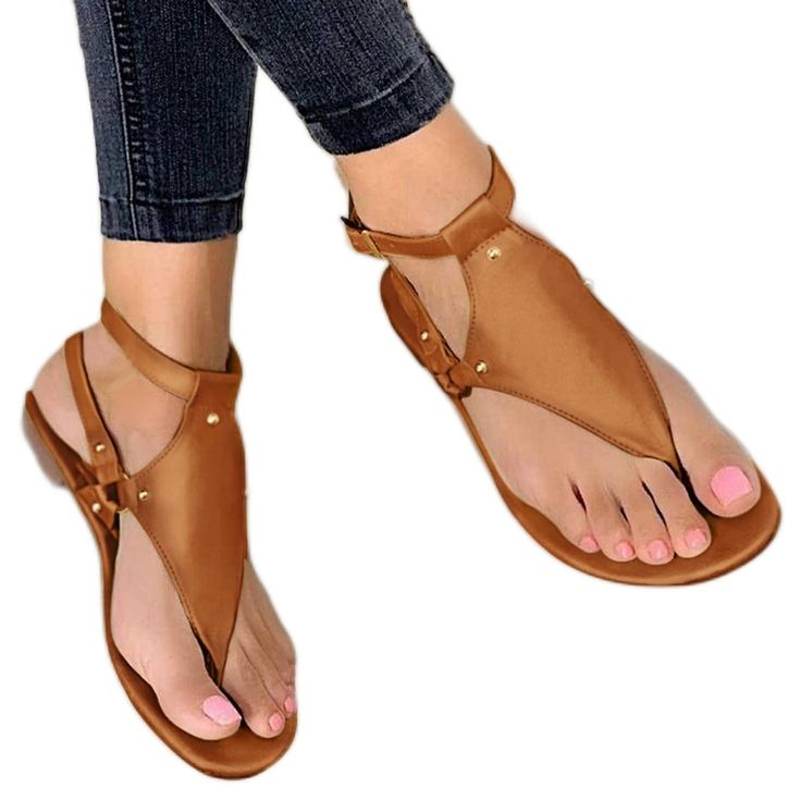 PRICES MAY VARY. 【High-Quality Material Women's Sandals】We offer many styles sandals for your choice. Flat sandals, flip flop sandals, heeled sandals, platform sandals, wedge sandals, slide sandals, sport sandals, Easy to wear and take off, And easy to match different clothing style. 【All-Match Women Sandals】Feature minimalist design but casual and stylish, which is cute and practical for many outfits. Whether you are wearing pants, skirts or dresses. Whether you want a casual sandal for dating, Dressy Flip Flops, Slippers With Arch Support, Flats Shoes Comfortable, Comfortable Slippers, Buckled Flats, Womens Sandals Summer, Walking Sandals, Strap Sandals Women, Flip Flop Shoes