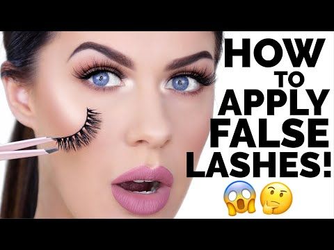 False Eyelashes For Beginners, Eyelashes For Beginners, Apply False Eyelashes, Eyelashes Tutorial, Applying False Lashes, Foundation For Oily Skin, Artificial Eyelashes, Applying False Eyelashes, How To Apply Eyeshadow