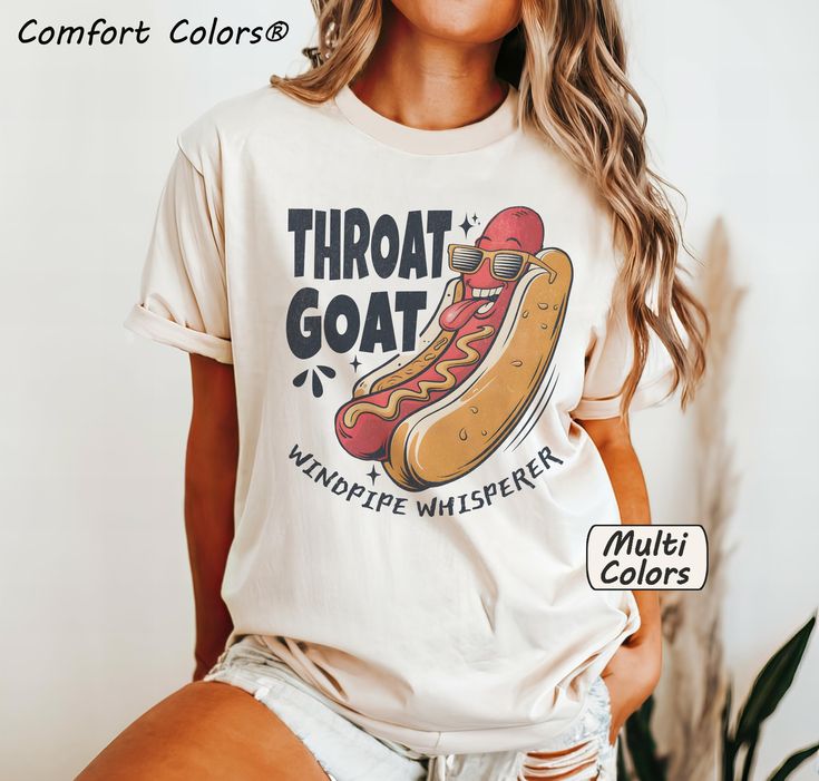 Comfort Colors® Throat Goat Shirt Inappropriate Tshirt Unhinged Tee Women Gag Gifts Dank Meme Tees Adult Humor Y2k Sarcastic Wife Gift by beansterNL on Etsy Embarrassing Shirt Exchange, Funny Inappropriate Shirts, Inappropriate Tshirts, Throat Goat, Inappropriate Clothing, Inappropriate Shirts, Goat Shirt, Goat Shirts, Girls Trip Shirts