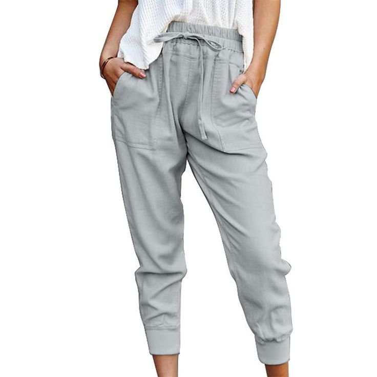 F00043565-103 Celana Fashion, Brown Jeans, Summer Pants, Cross Border, Ankle Length Pants, Slim Fit Pants, Women Pants Casual, Slim Pants, Summer Cotton