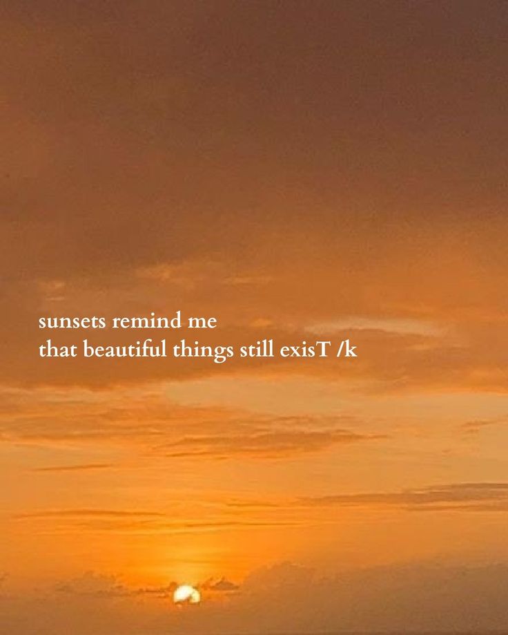 the sun is setting over the ocean with a quote on it